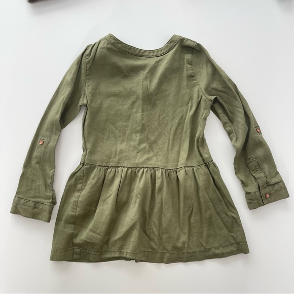 Bundle 3 Girls Tops Size 4T Knit Fringe Eyelet Chambray Olive Green Tunic - Picture 12 of 14